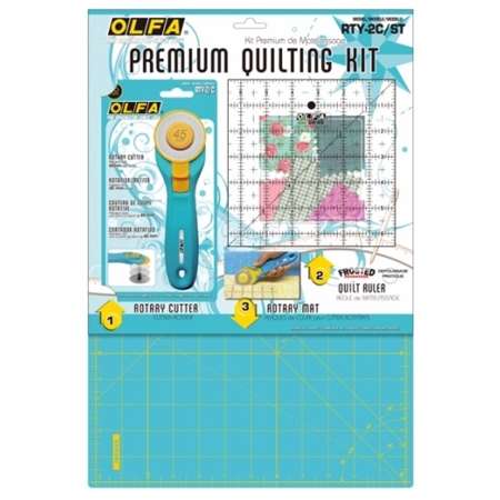 Premium Quilting Kit Aqua