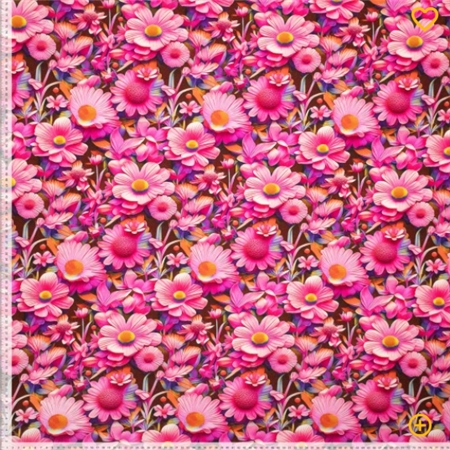 Sarah 3D flowers, rosa