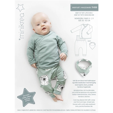 11430 Minikrea Babyset med haklapp